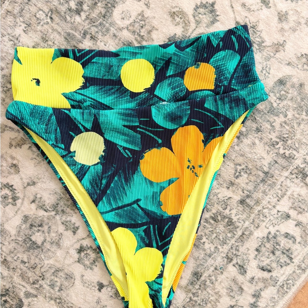 Aerie Tropical High-Cut Bikini Bottom